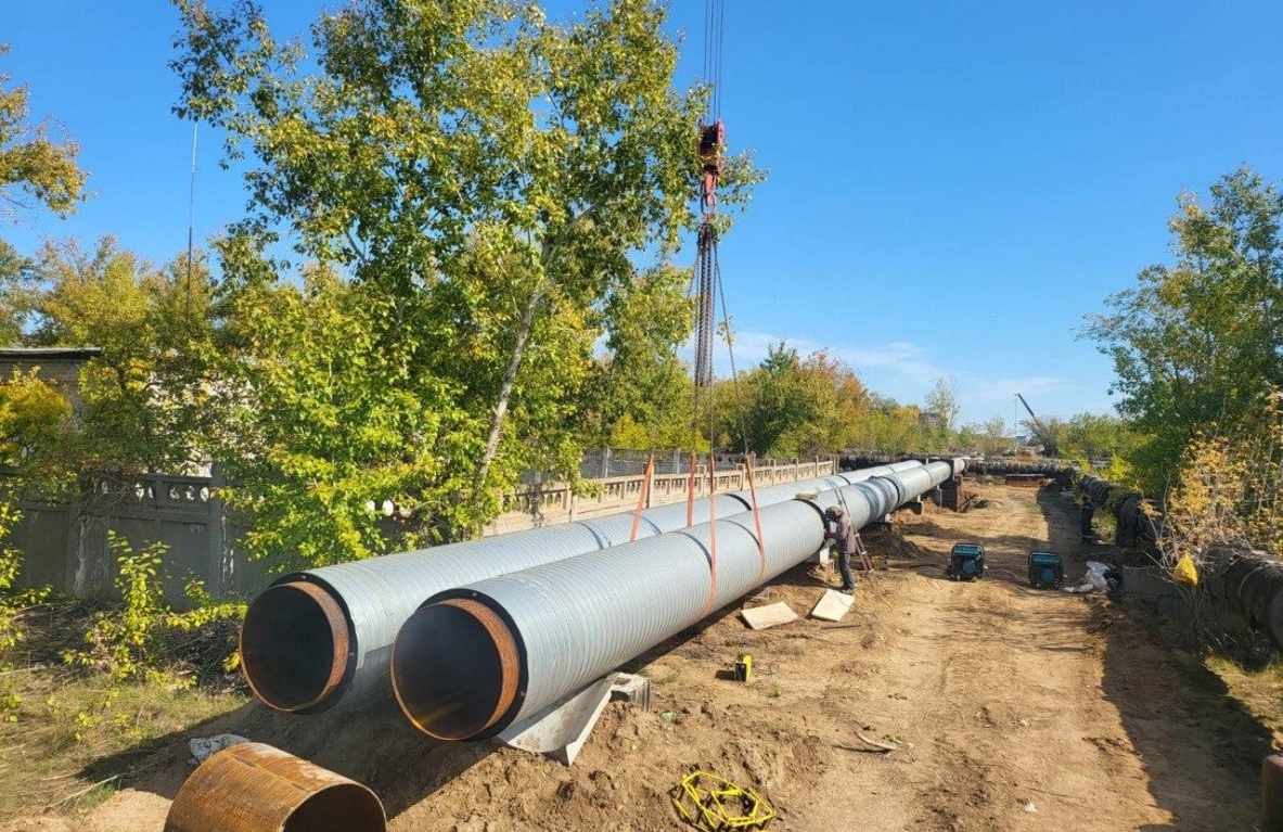 Павлодар, МЭКС, тепломагистраль - МЭКС