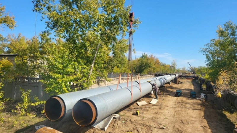 В Павлодаре строится новая тепломагистраль 