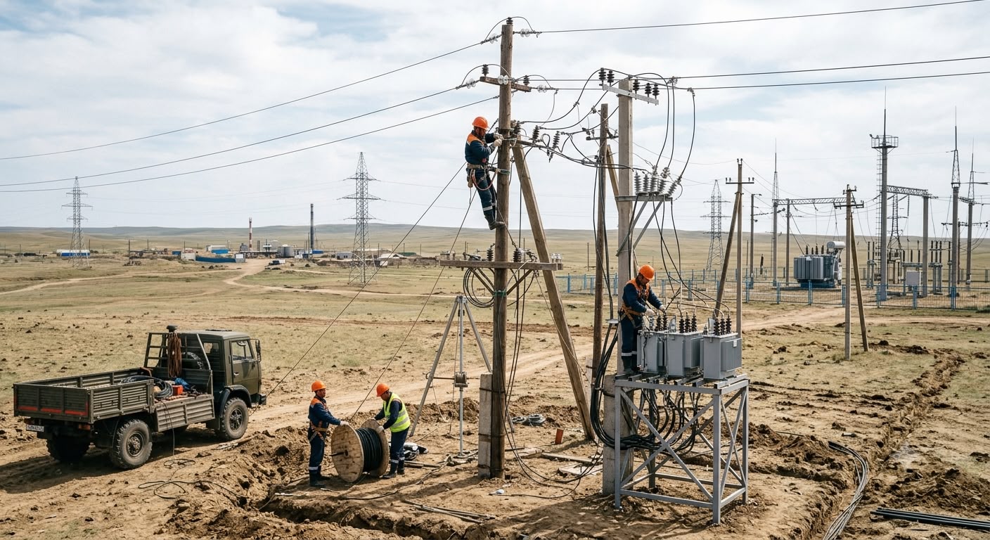 В Атырауской области обновят 393 км электросетей