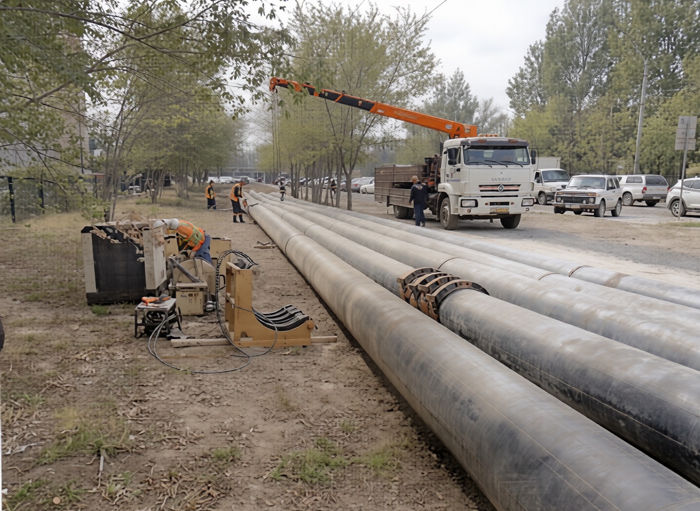 Реконструкция сетей водопровода по ул. Досмухамедулы от ул. Акжол до ул. Алаш в г. Астана