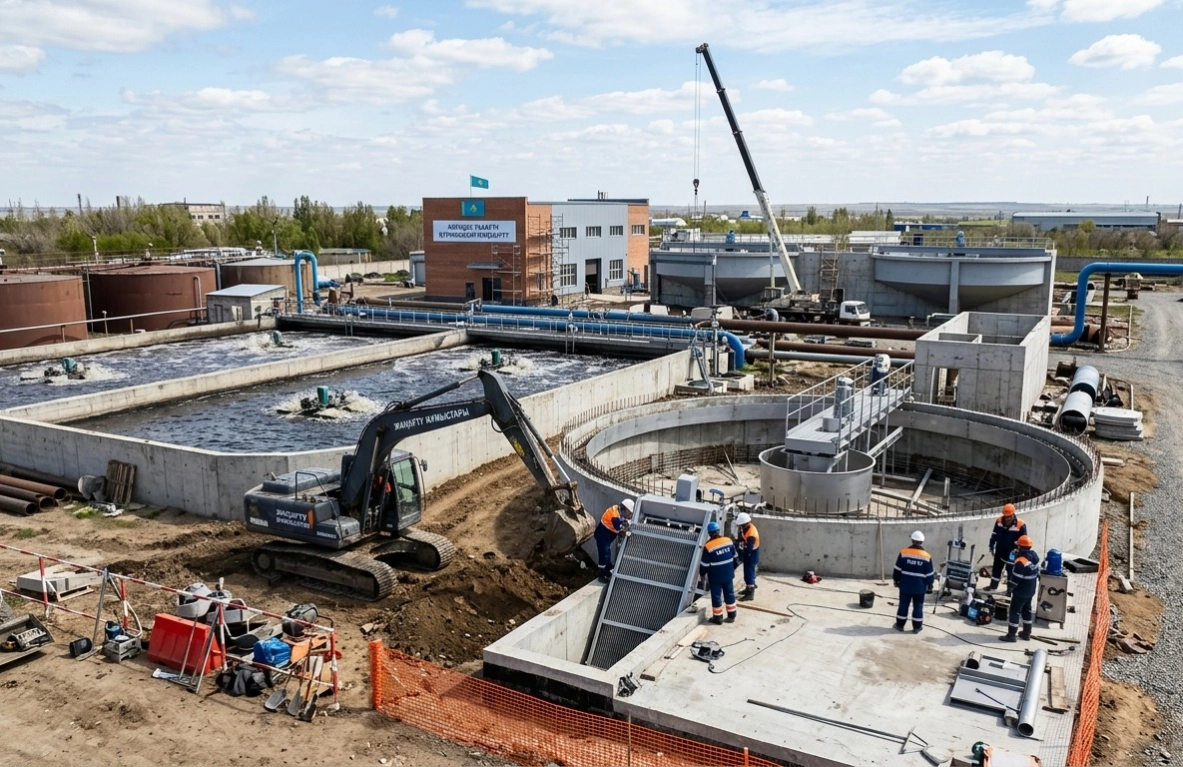 Қазақстанда құны 800 миллиард теңгеден асатын 45 кәріздік тазарту құрылысы жаңартылады