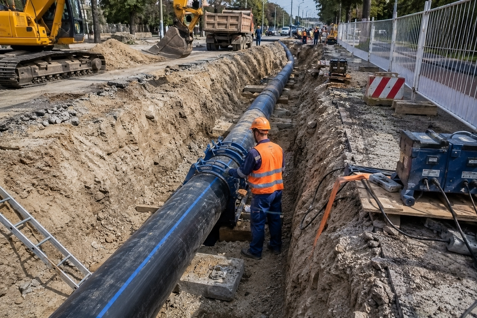 Реконструкция водовода от Элеваторного водозабора до Самарского шоссе  в г. Усть-Каменогорске